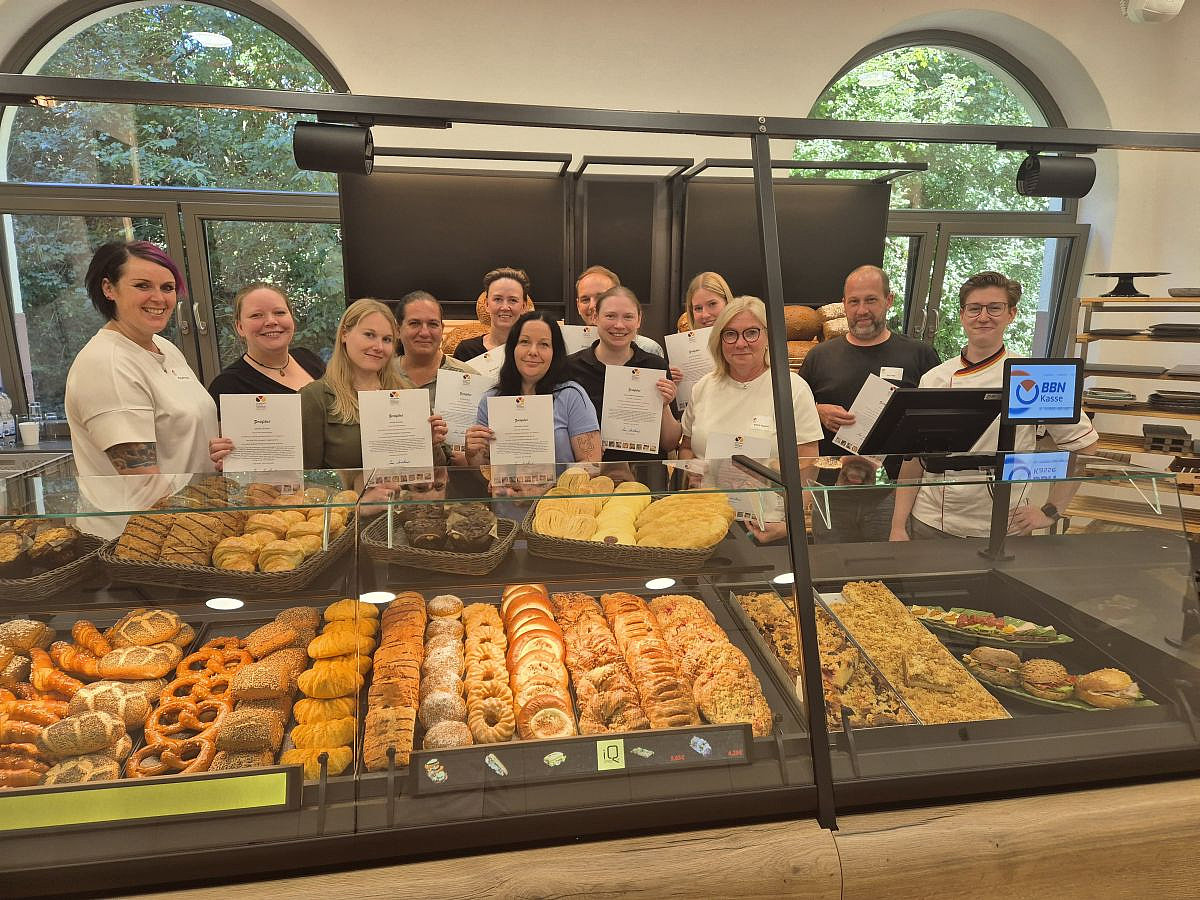 Attraktive Warenpräsentation im Verkauf