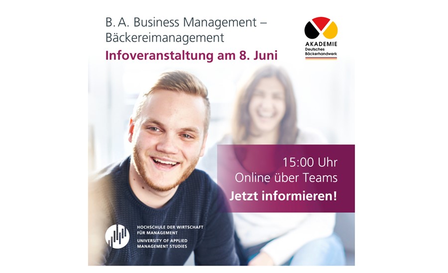 Online-Info zum Bäckereimanagement-Studium